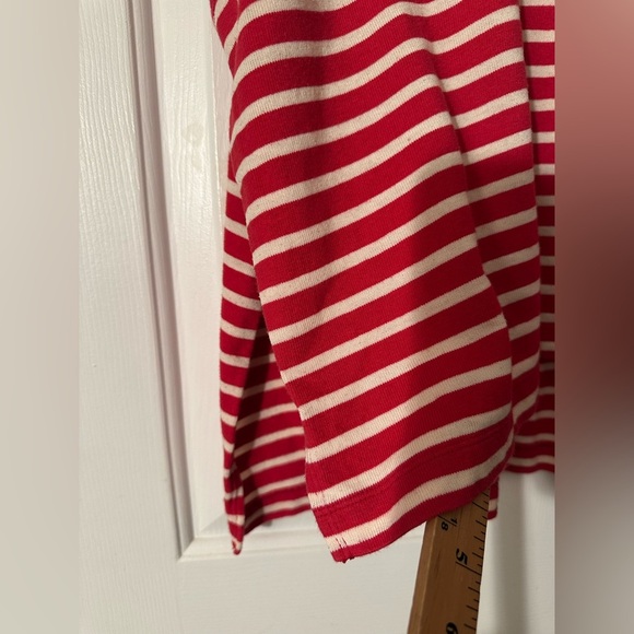 WE THE FREE Small Red Ivory Muscle Madness Tee Italian Gondola Driver Oversized - Picture 10 of 13